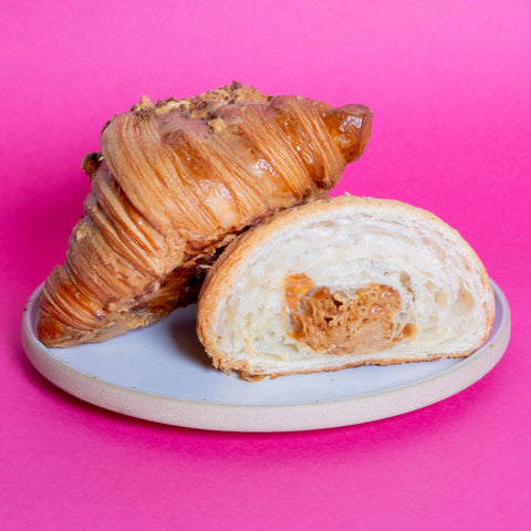 Croissant blanco almendra
